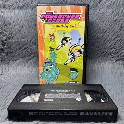 The Powerpuff Girls Birthday Bash Vhs 2000 Clam Shell Classic Cartoon Movie Ebay