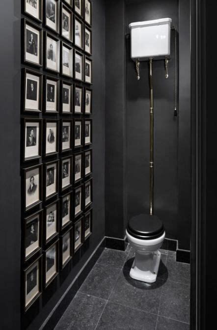Dark Bathroom Ideas In 2020 Small Toilet Design Black Toilet White