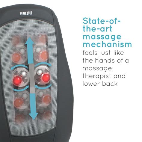 Homedic back massager is really good repute in the market. HoMedics Shiatsu Back and Shoulder Massager - Adjustable ...