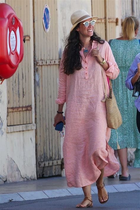 Tatiana Santo Domingo In A Pink Dress Was Seen Out In Saint Tropez 07