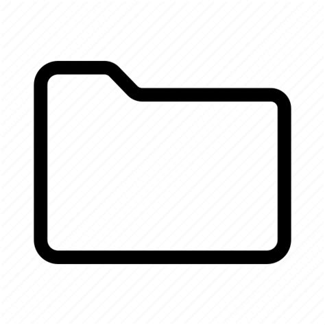 Empty Folder Icon Download On Iconfinder On Iconfinder
