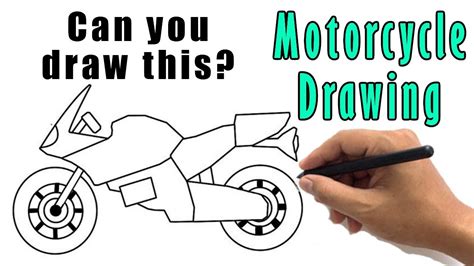 How To Draw A Motorcycle Easy Sketch Simple Step By Step Motorbike