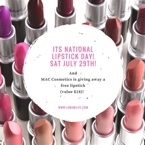 Its National Lipstick Day Head Out To MAC For Your Free Lipstick