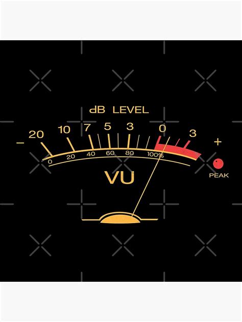 Volume Vu Meter Vintage Audio Engineer Recording Studio Gear Head