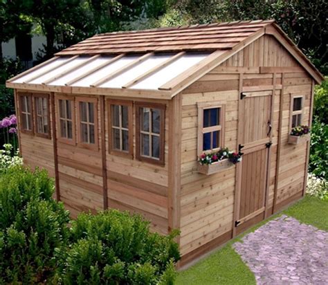 12 X 12 Sunshed Garden Shed With Dutch Door Garden Shed Greenhouse