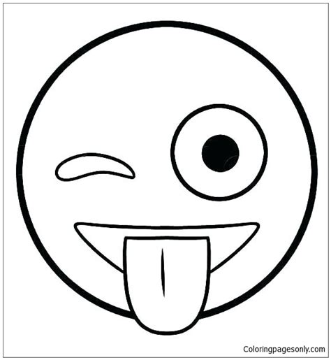 Smiley Face Coloring Page Free Printable Coloring Pages