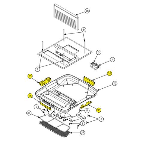 Dometic™ Duo-Therm 3314851.000 RV Air Conditioner Air Distribution Box