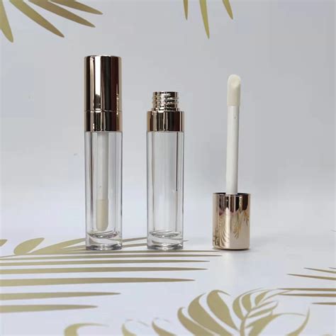 Low Moq Chubby Empty Rose Gold Lip Gloss Container Tubes Unique Clear