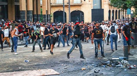 Second Day Of Protests As Anger Over Beirut Explosion Grows Live