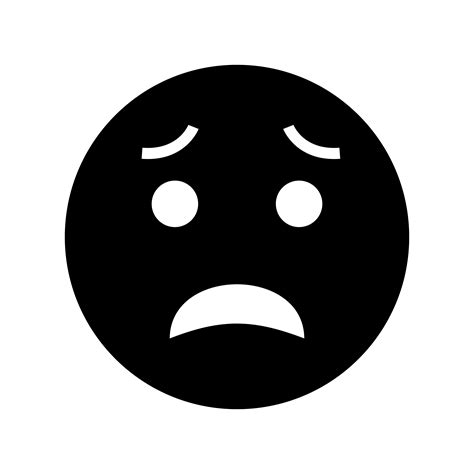Scared Emoji Vector Icon 379488 Vector Art At Vecteezy