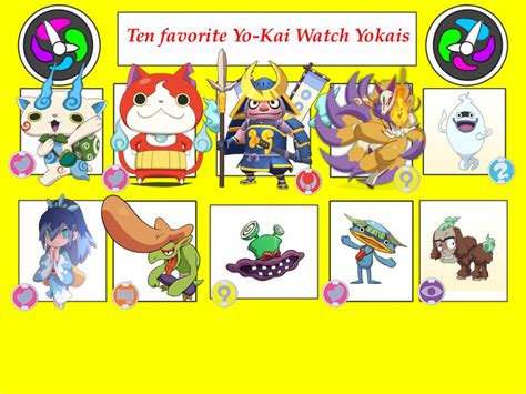 Darkknight215 S Ten Favorite Yo Kai Watch Yo Kais By Darkknight215 On Deviantart