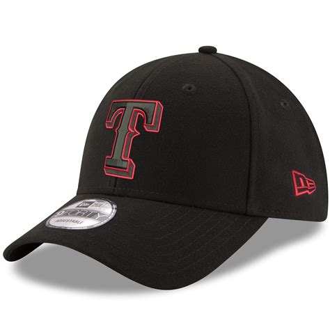 New Era Texas Rangers Black Momentum 9forty Adjustable Snapback Hat