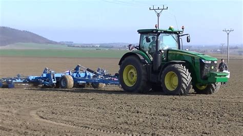 Příprava Půdy A Setí S Traktory John Deere Youtube