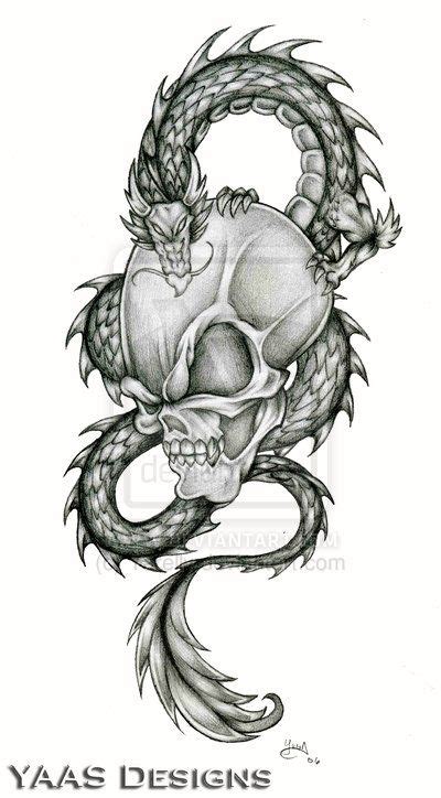 Dragon Skull By Yarelly On Deviantart Skull Dragon Humanoid Sketch