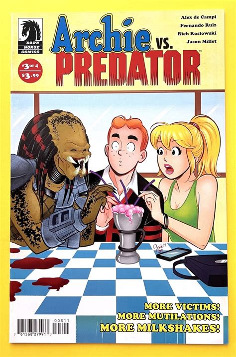Archie Vs Predator 3 Gisele Lagace Cover 2015 B4 Comic Books