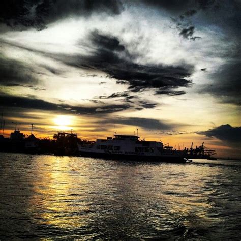 Sunset In Kapuas River Pontianak West Borneo