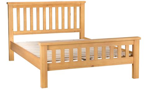 Country Pine 4ft6 Double Bed Frame Solid Pine Beds Mattresses
