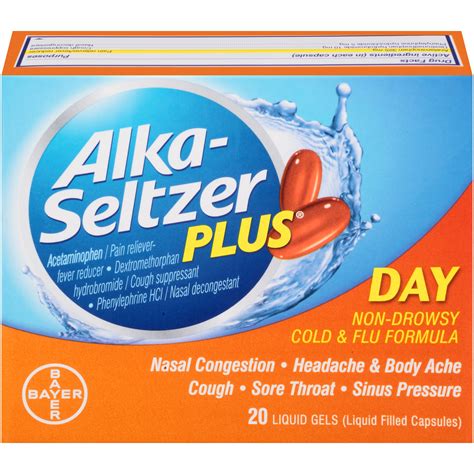 It also relieves nasal congestion and pain associated with sinus pressure, and dries the nose and chest. Amazon.com: Alka-Seltzer Plus Severe Sinus, Cold & Cough ...