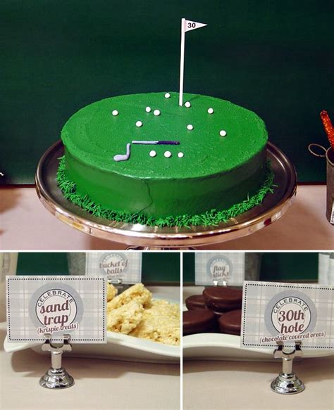 You could also pick a theme and decorate accordingly. REAL PARTIES: Golf Themed 30th Birthday // Hostess with ...