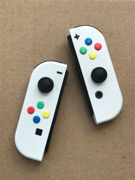 Nintendo Switch Custom Joy Con Controller Joy Cons White New Ebay
