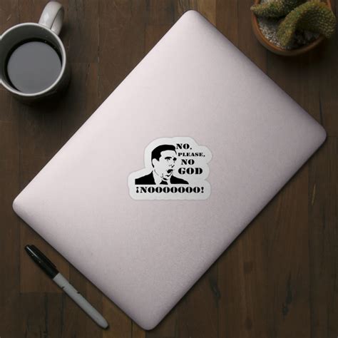 The Office Michael Scott Meme Noooooo The Office Sticker Teepublic