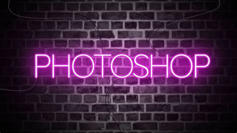 How To Make Text Look Like A Neon Sign In Photoshop