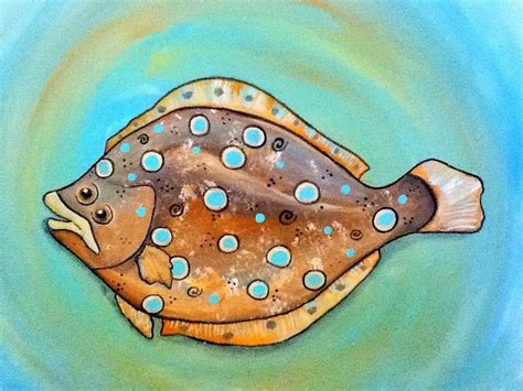 Flounder Painting At Explore Collection Of