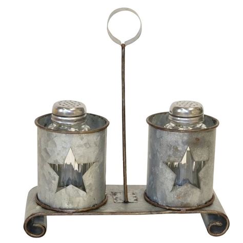 Shop wayfair for christmas salt & pepper shakers to match every style and budget. Rustic Star Salt and Pepper Holders | Metal stars, Salt ...