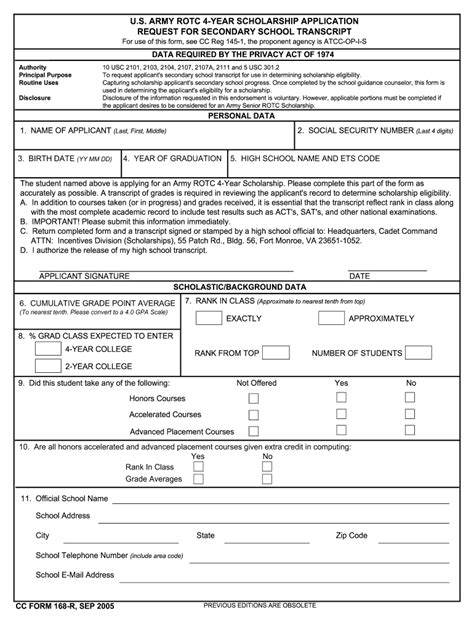 Printable Army Application Form Printable Forms Free Online