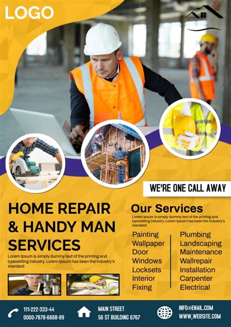 Construction Company Ads Template Postermywall