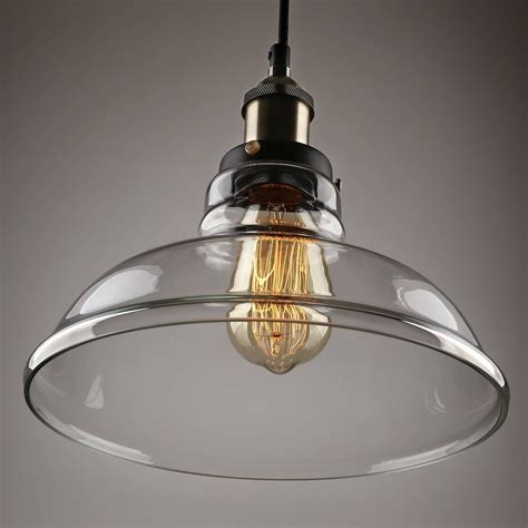 15 Collection Of Industrial Glass Pendant Lights