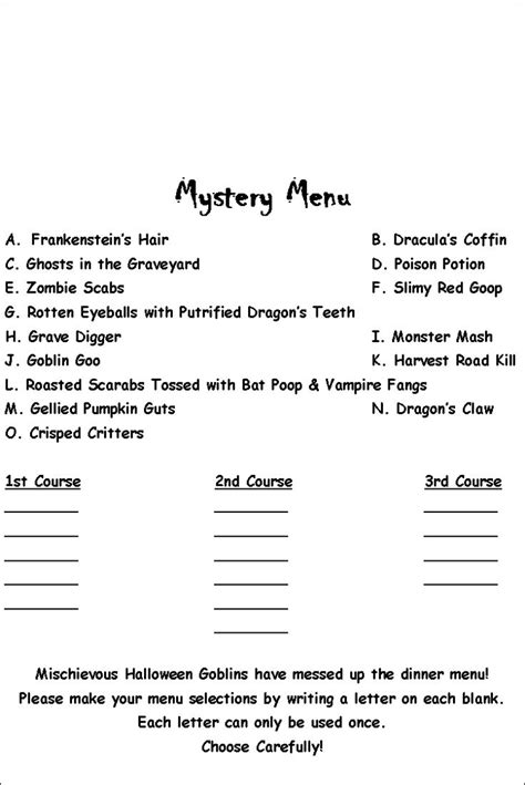 Students practice describing photos for one minute similar to the pet exam. Halloween 2011 | Halloween menu, Mystery dinner party ...