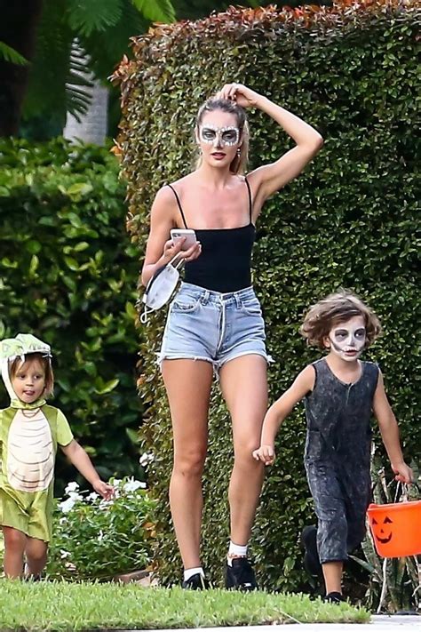 Candice Swanepoel Gets Into The Halloween Spirit With Her Kids In Miami
