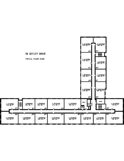 Floorplans For Apartments In Toronto At 18 24 25 And 27 Seeley Drive