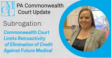 Pa Commonwealth Court Update Subrogation