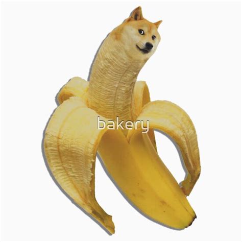 Doge Meme Wow Banana Stickers Redbubble