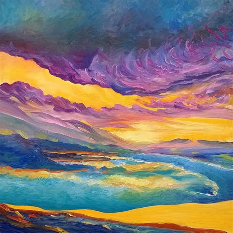 Easy Sunset Impressionist Paintings Clickandno4