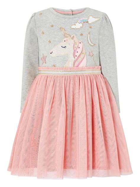 Monsoon Baby Unicorn Sparkle Disco Dress Pink Disco Dress