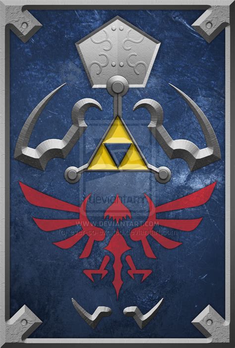 The Hylian Shield By Ever So Excited On Deviantart Legend Of Zelda