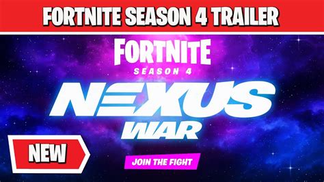 Fortnite Chapter 2 Season 4 Launch Trailer Nexus War Youtube
