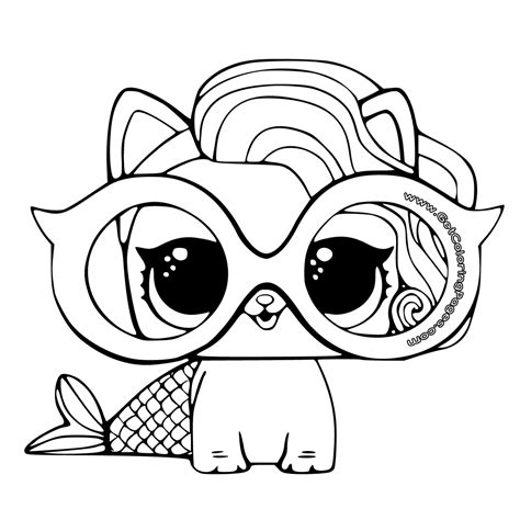 Lol Surprise Coloring Pages Pets Kidsworksheetfun