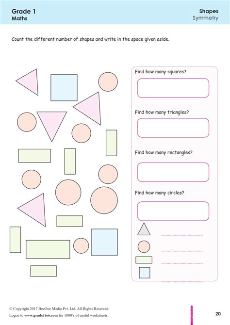 Check spelling or type a new query. First Grade| Class 1 Shapes Worksheets|grade1to6.com
