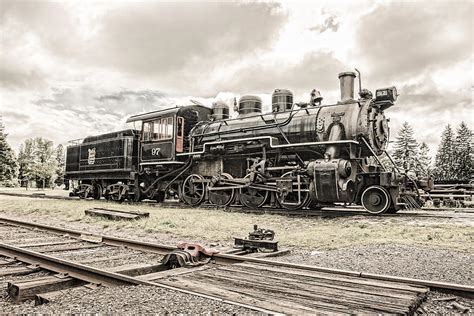 Old Steam Locomotive No 97 Made In America Photograph By Gary Heller