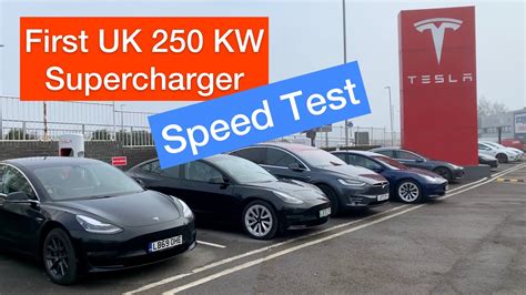 Tesla Model 3 First Uk 250kw Supercharger Speed Test In London Park