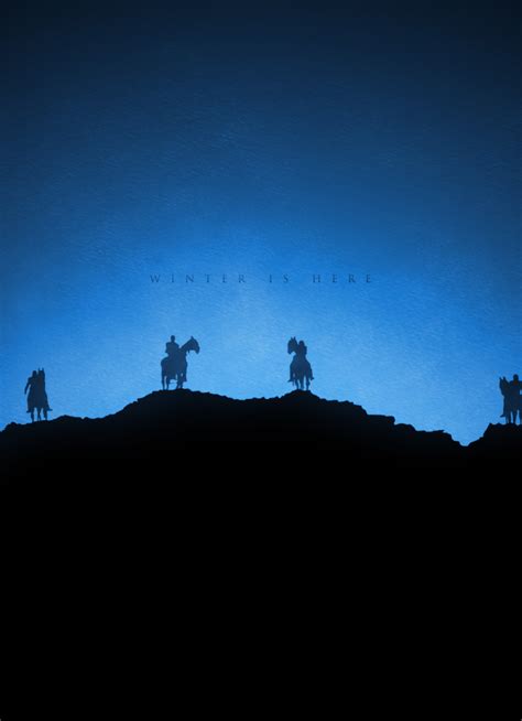 840x1160 White Walkers Winter Is Here Game Of Thrones Minimalism
