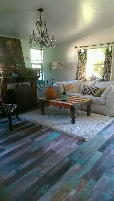 Rustic Painted Old Cheap Laminated Floors Wood Floor Colors Painted
