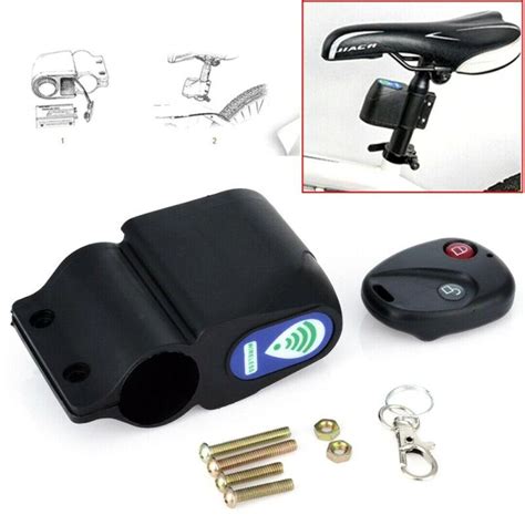 Buy Wireless Bike Alarm Lock Bicycle Security System With Remote