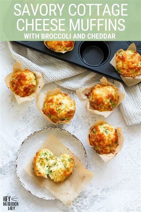 Savory Cottage Cheese Muffins Hey Nutrition Lady