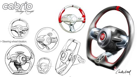 Steering Wheel Design Sketch Car Body Design