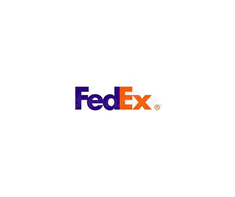 Fedex Logo On The Screen In A Meeting Room Editorial 3d Rendering